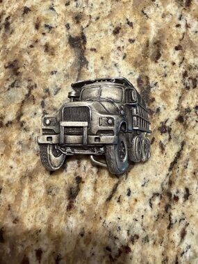 Vintage 1979 Dumptruck Belt Buckle